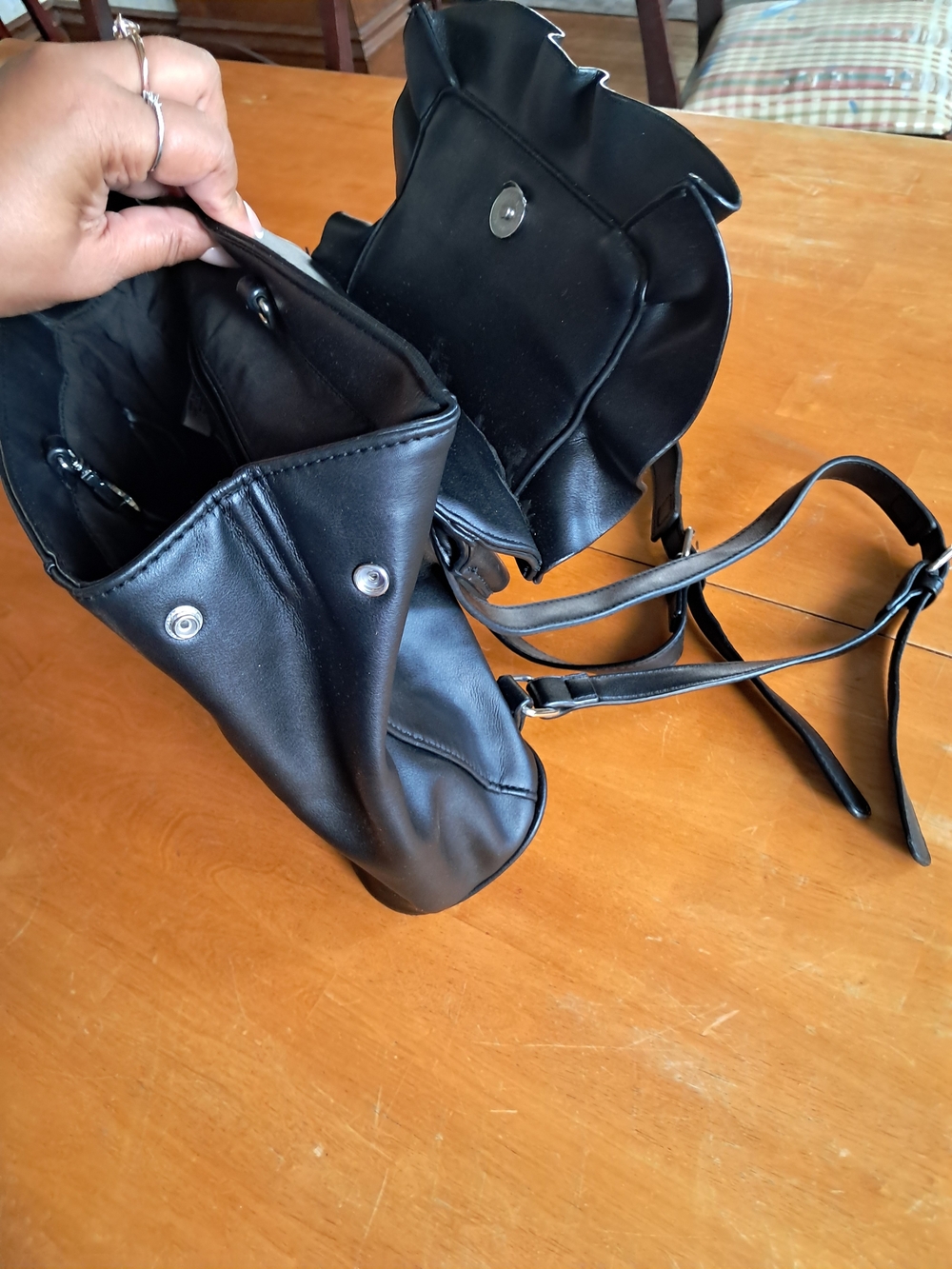 Nine West Ruffle-Trim Mini Backpack - Picture 7 of 11